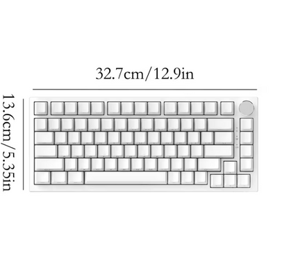 Teclado Mecánico 75% Gamer Mechargy con retroiluminación RGB y diseño compacto.